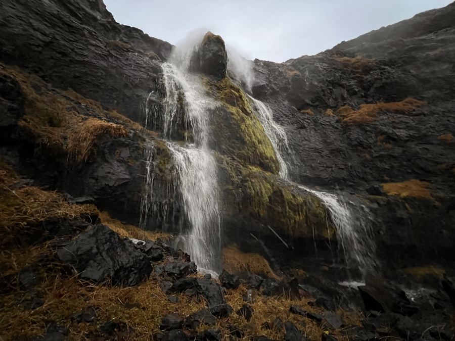 Waterfall in a gully