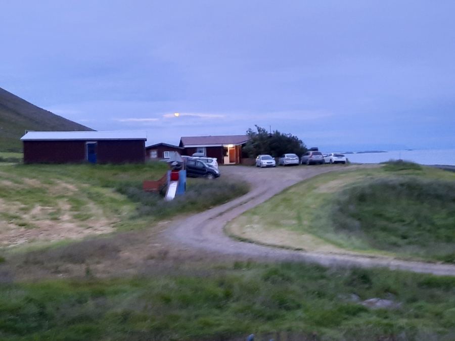 The guesthouse in the evening