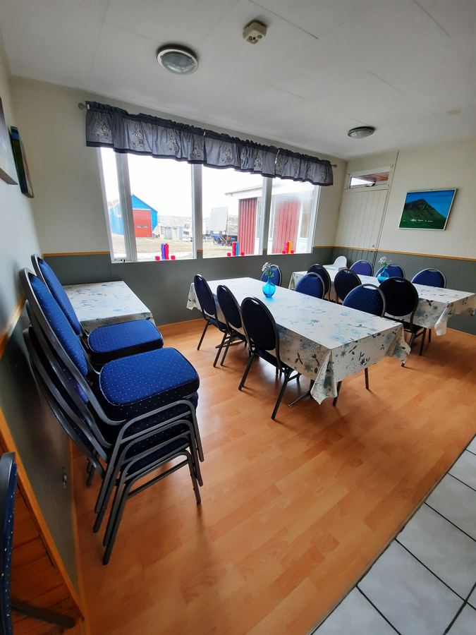 The dining room