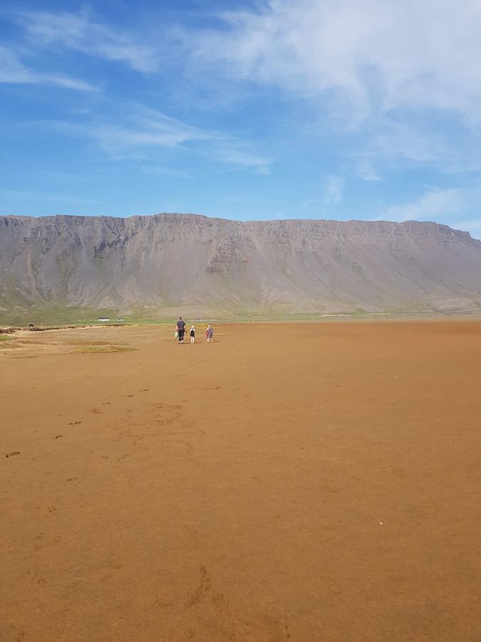Red-gold sand