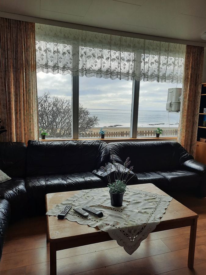 Lounge with sea views