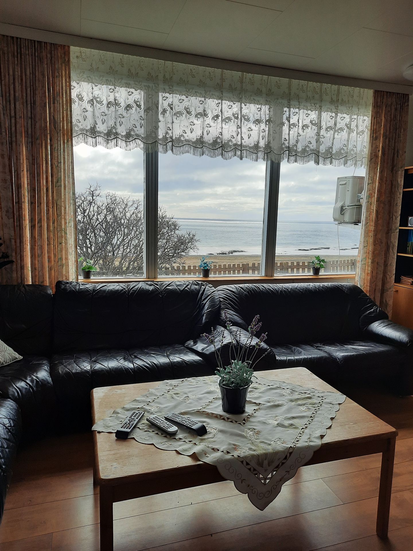 Lounge with sea views