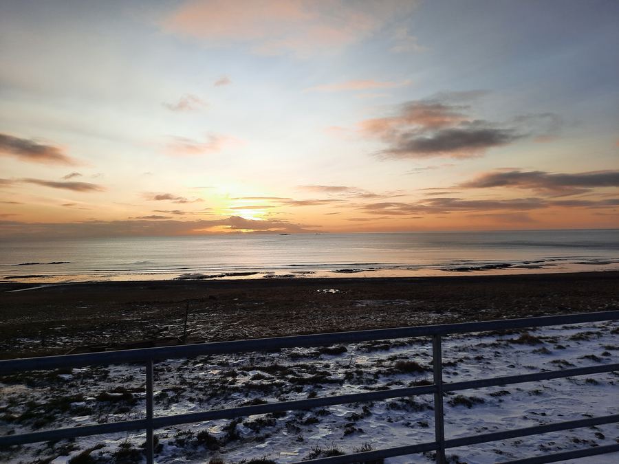 Sunset over the sea