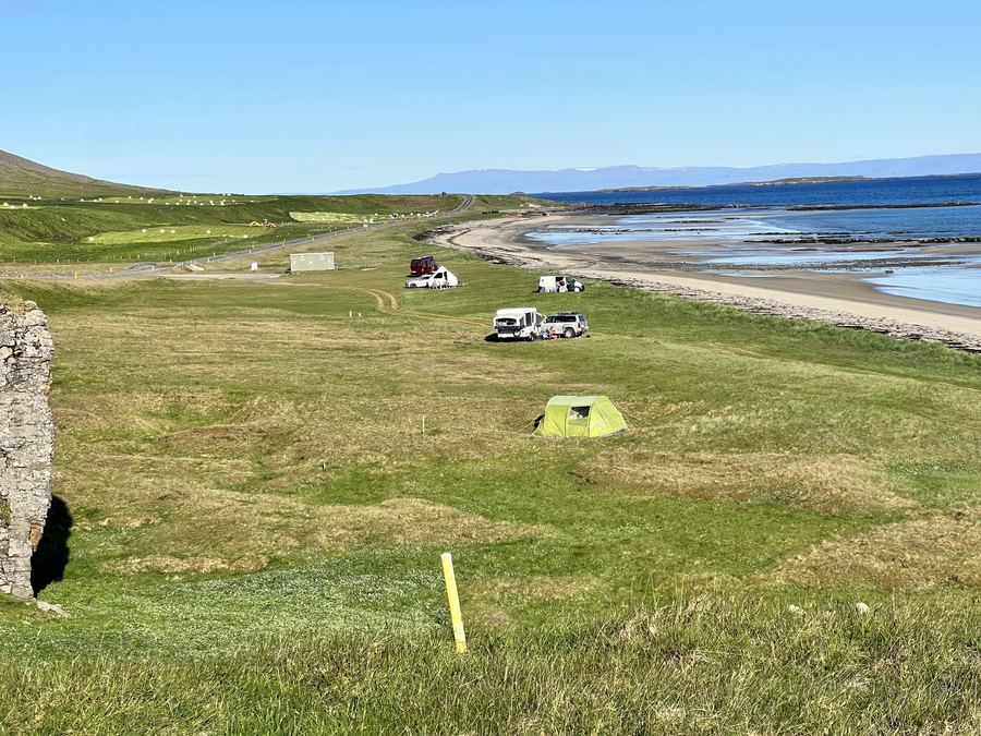 The campsite by the beach