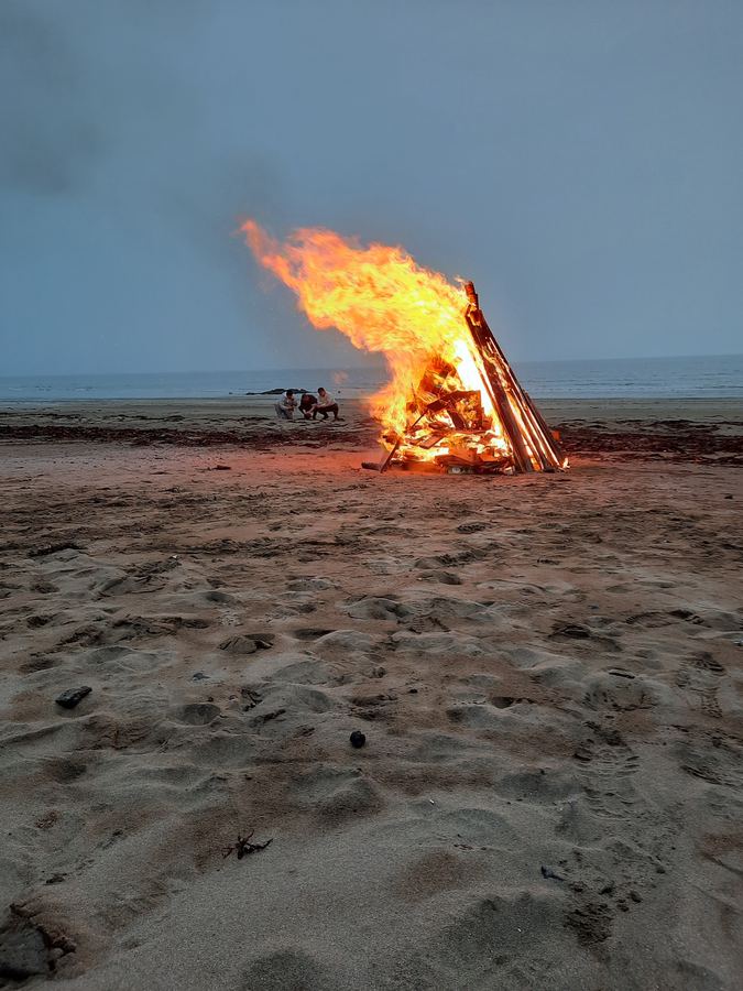 Bonfire on the beach