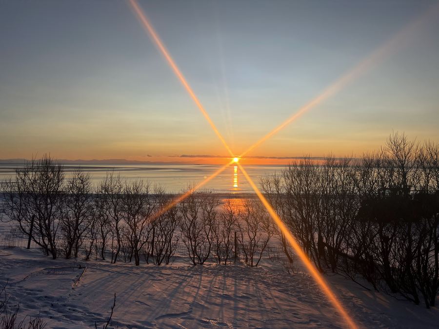 Winter sunset